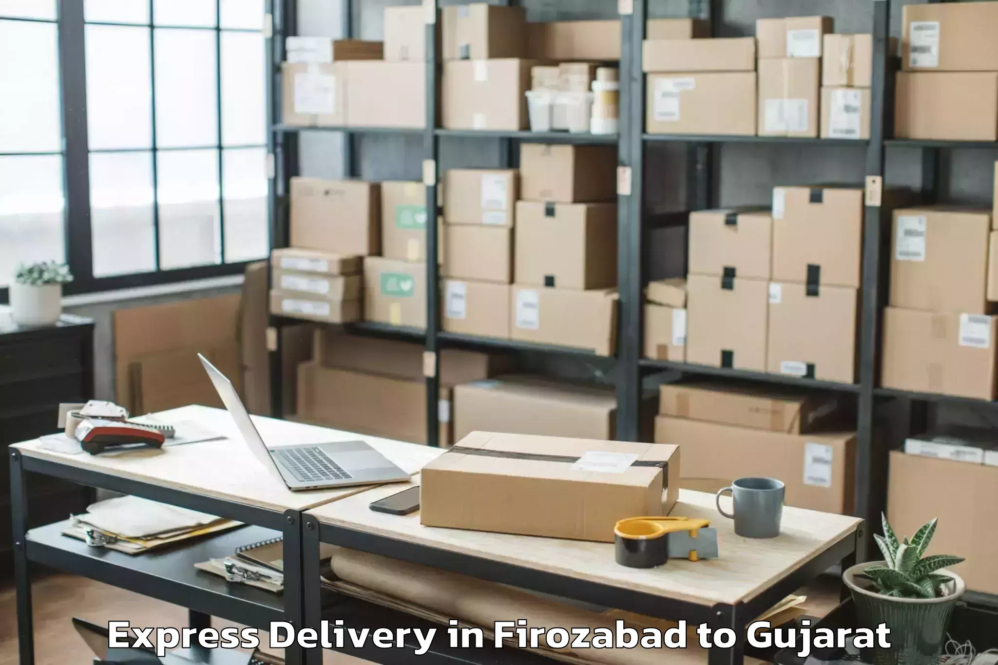 Reliable Firozabad to Mahuva Express Delivery